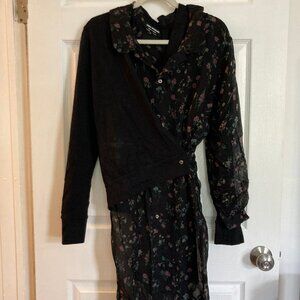 Junya Watanabe Comme des Garçons vintage twist cardigan floral dress